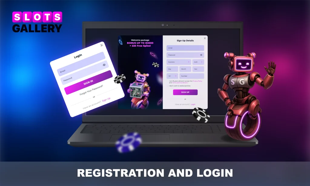 Slots Gallery login.